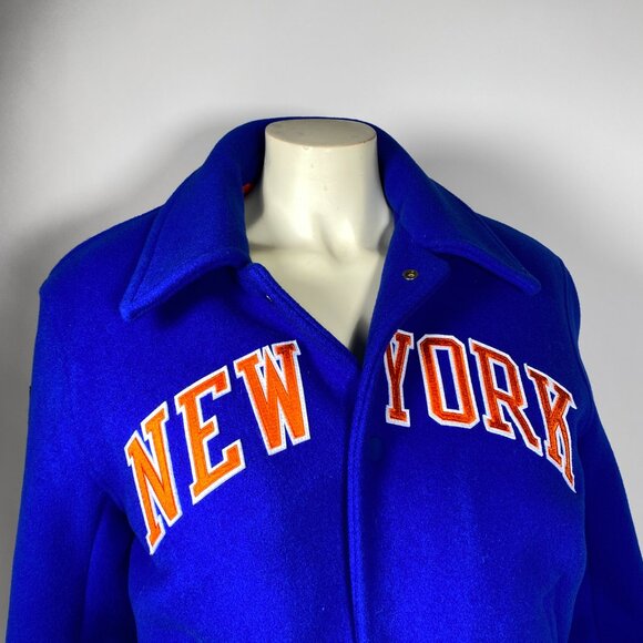 KITH New York Knicks Blue Wool Coaches Jacket - Picture 6 of 9